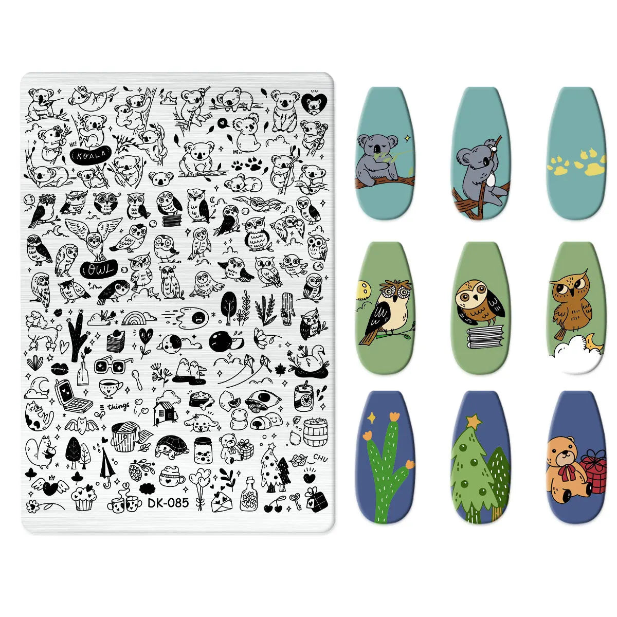 Nailart-Stempelplatte –  grenzenlose Designs - sunny.side-Productions