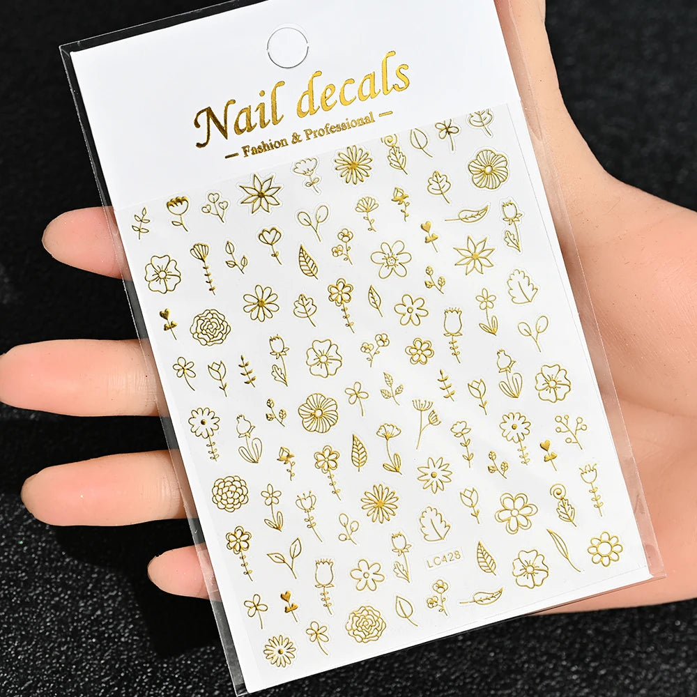 3D Nail Sticker – Sonne, Mond & Sterne