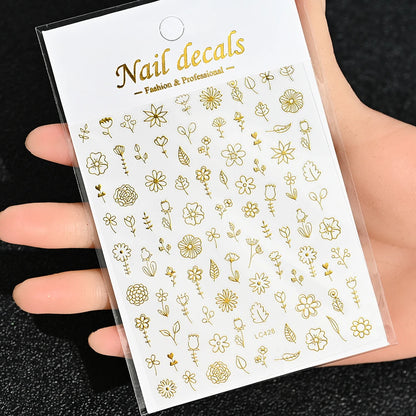 3D Nail Sticker – Sonne, Mond & Sterne