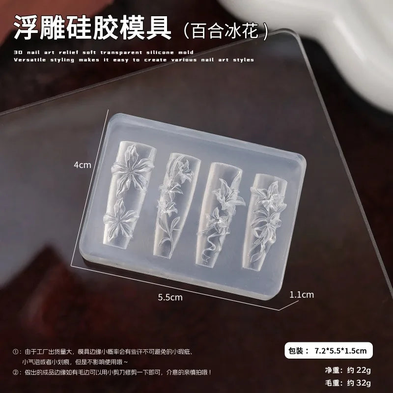 Nailart 3D-Silikonform - sunny.side-Productions