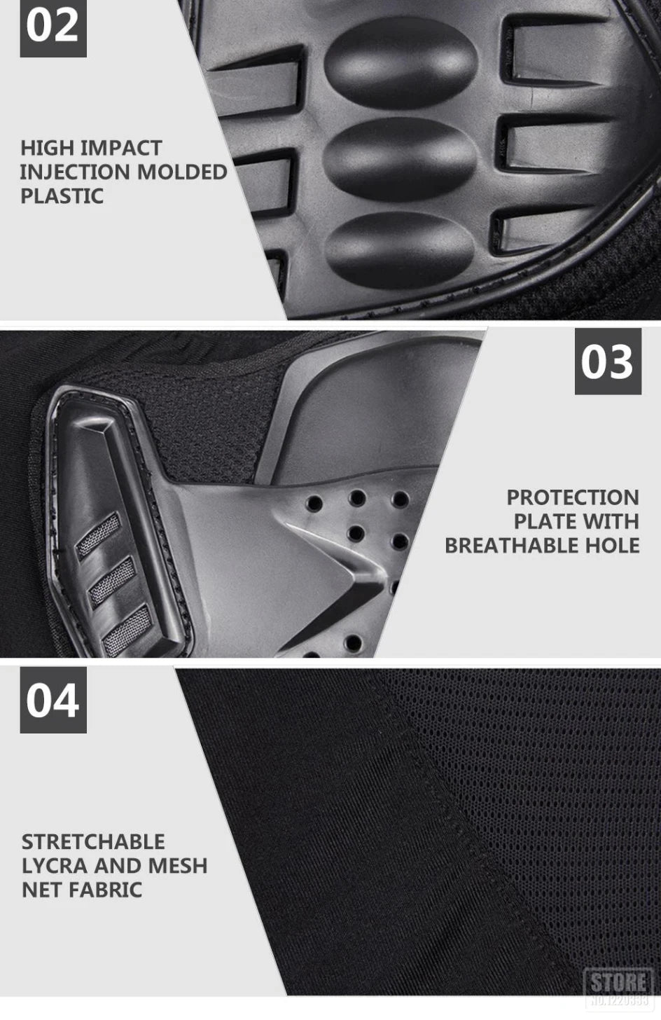 Motocross-Schutzjacke – Sitzt & Schützt