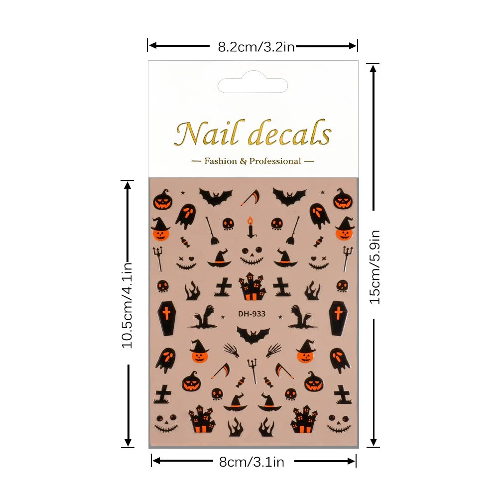 Halloween Nail Sticker – Dark Edition