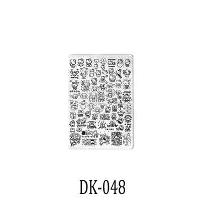 Nailart-Stempelplatte –  grenzenlose Designs - sunny.side-Productions