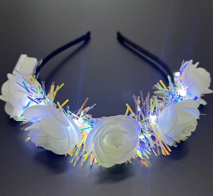 LED-Blumenkranz – Festivalaccessoires