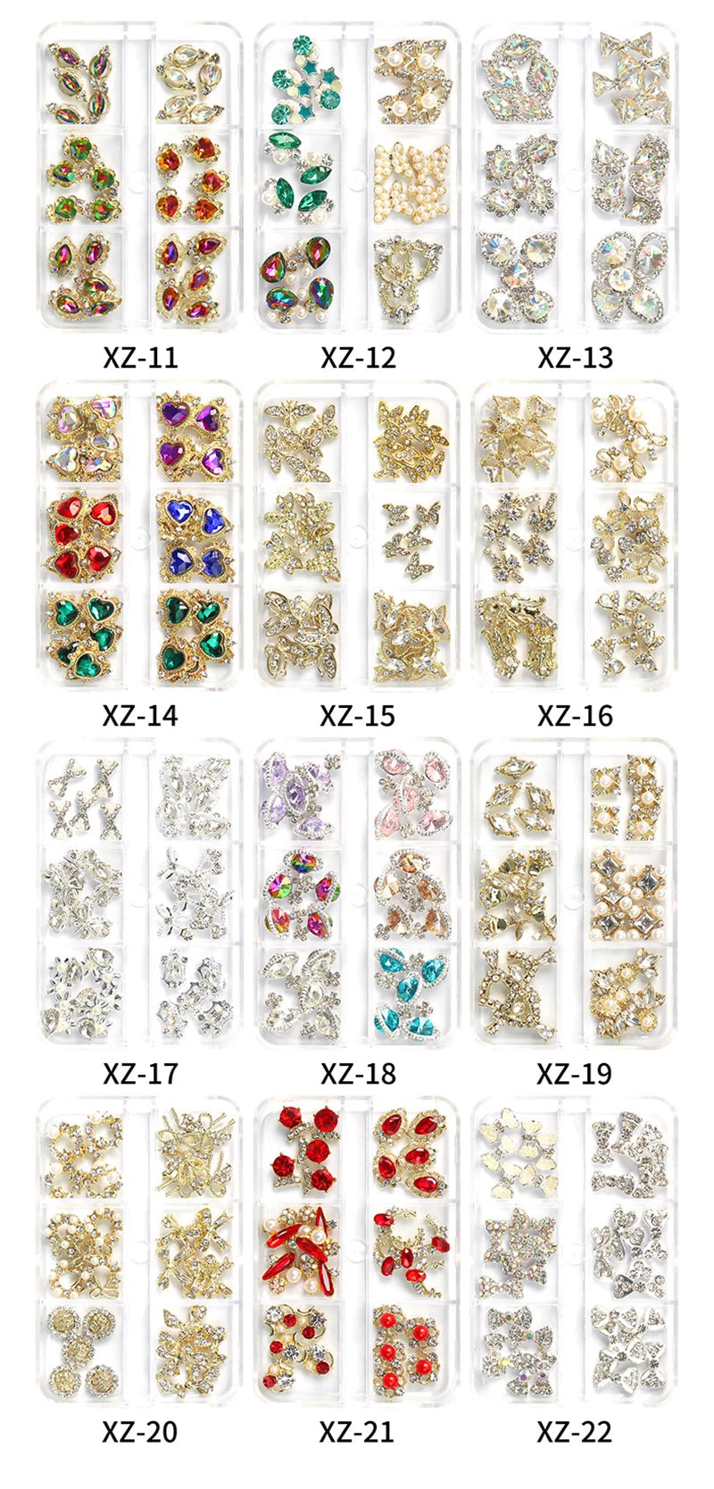 Nail Charms – Glitzernde Strass-Deko