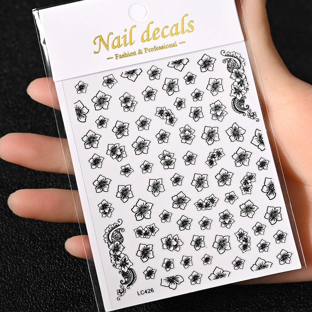 3D Nail Sticker – Sonne, Mond & Sterne