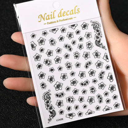 3D Nail Sticker – Sonne, Mond & Sterne