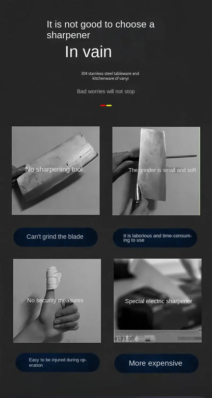 Scharf in Sekunden- elektrischer Messerschärfer - sunny.side-Productions