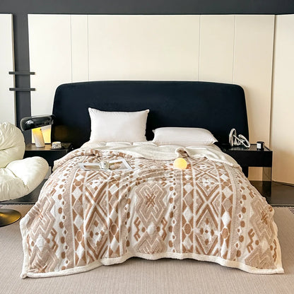 Boho-Fleece-Decke – Ruhe & Geborgenheit