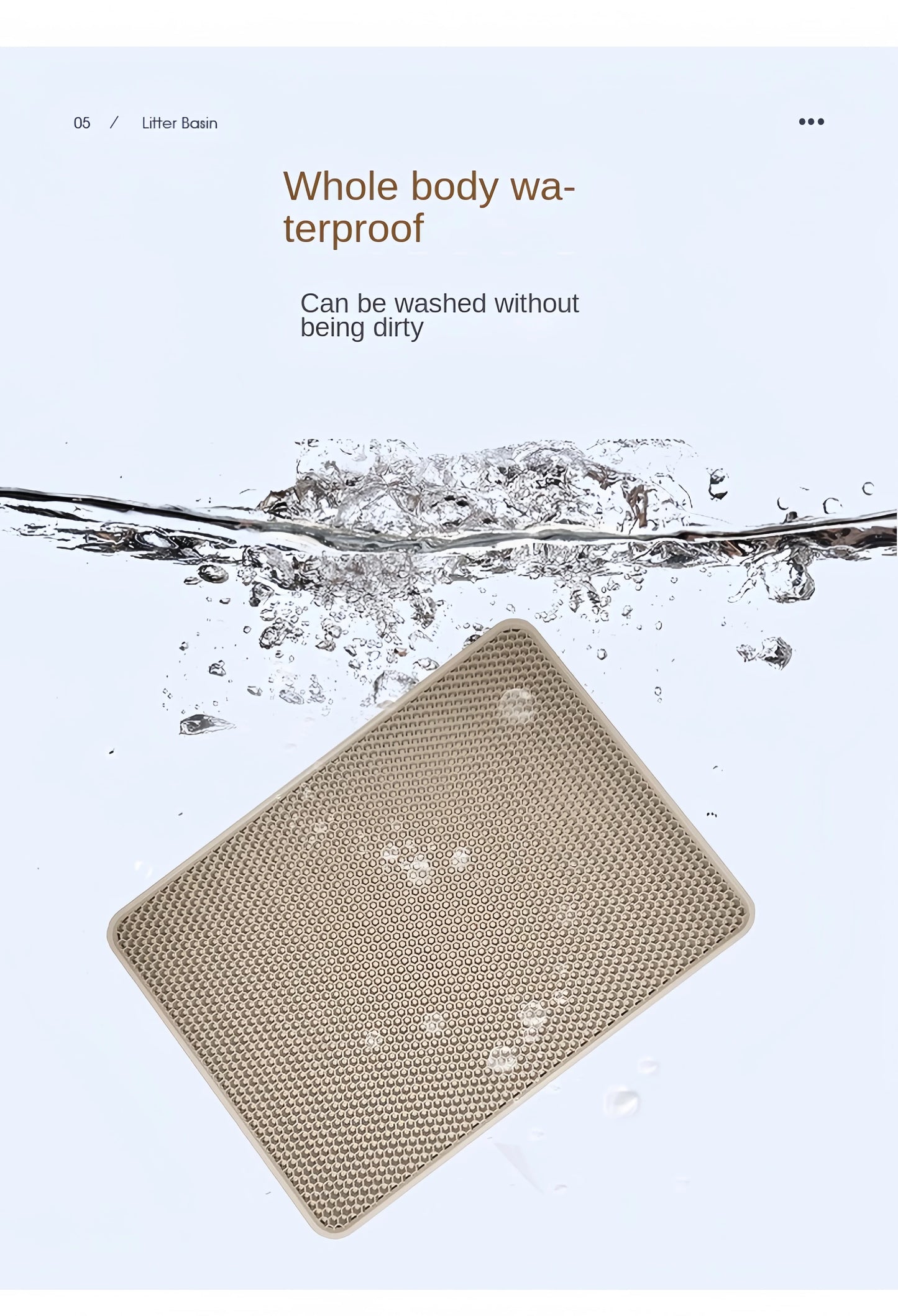 Komfort& Sauberkeit mit Stil- Katzenstreumatte - sunny.side-Productions