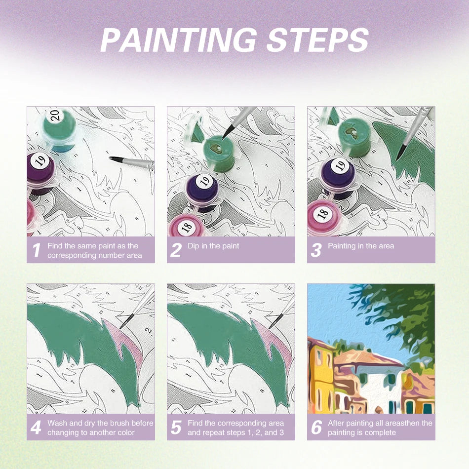 Malen nach Zahlen-Set– Magische Bücher - sunny.side-Productions