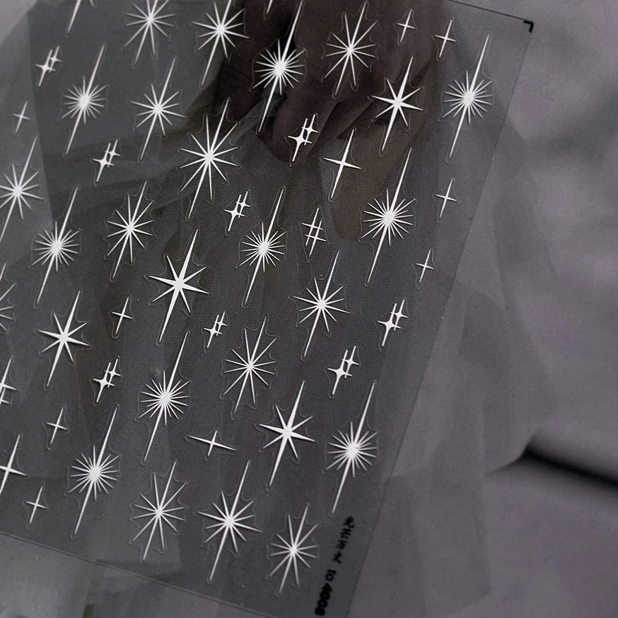 Glitzer Stern Nail Sticker