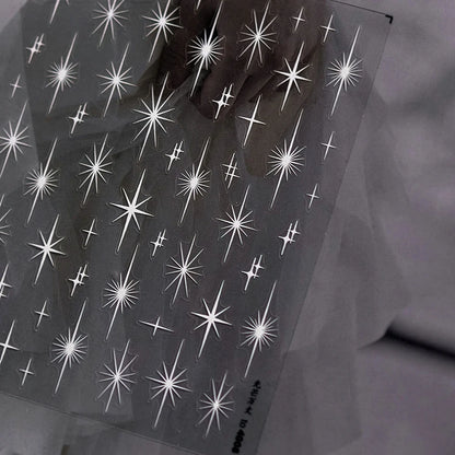 Glitzer Stern Nail Sticker