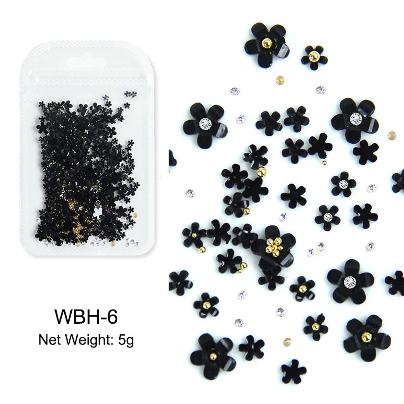 Acryl-Blumen Nail Art