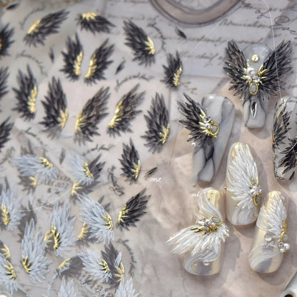 Magische Flügel – 5D Nail Sticker