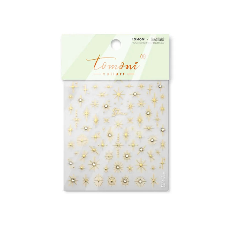 Glitzer Stern Nail Sticker