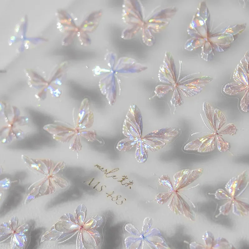 Nail Sticker – Polarisierte Schmetterlinge