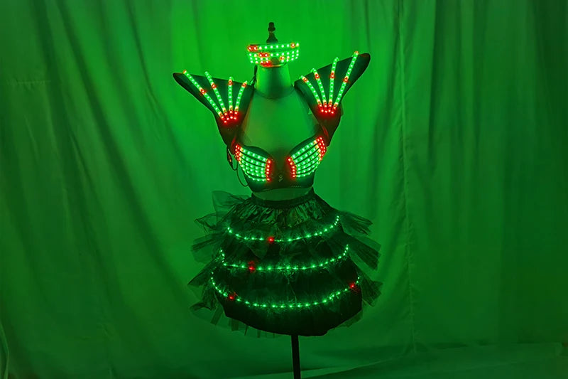 Festivaloutfit - Futuristisches LED Kostüm