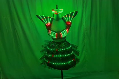 Festivaloutfit - Futuristisches LED Kostüm