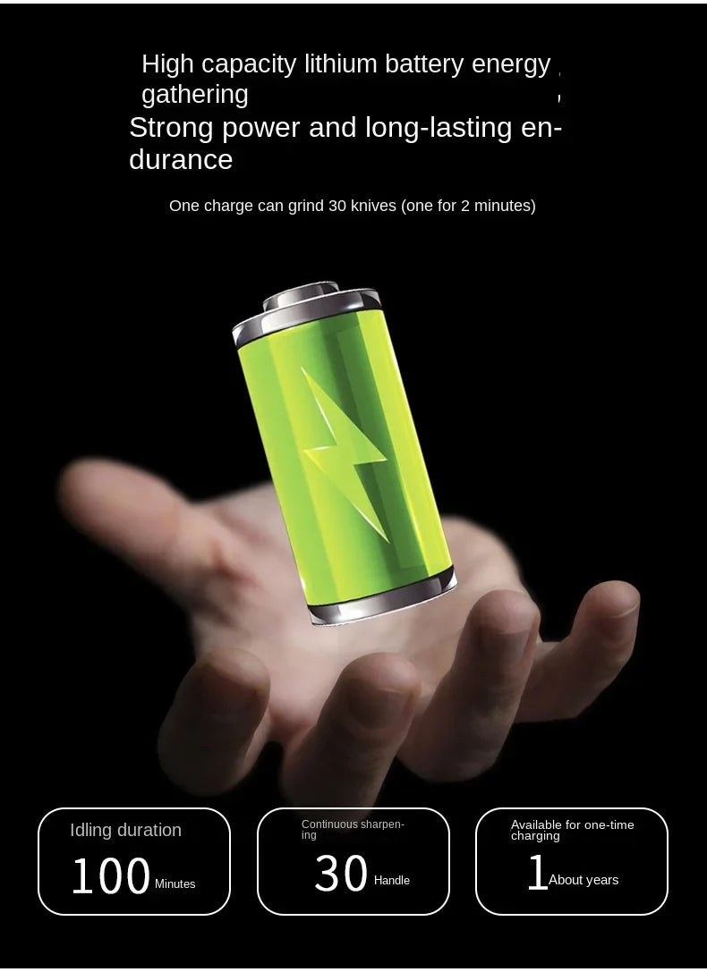 Scharf in Sekunden- elektrischer Messerschärfer - sunny.side-Productions