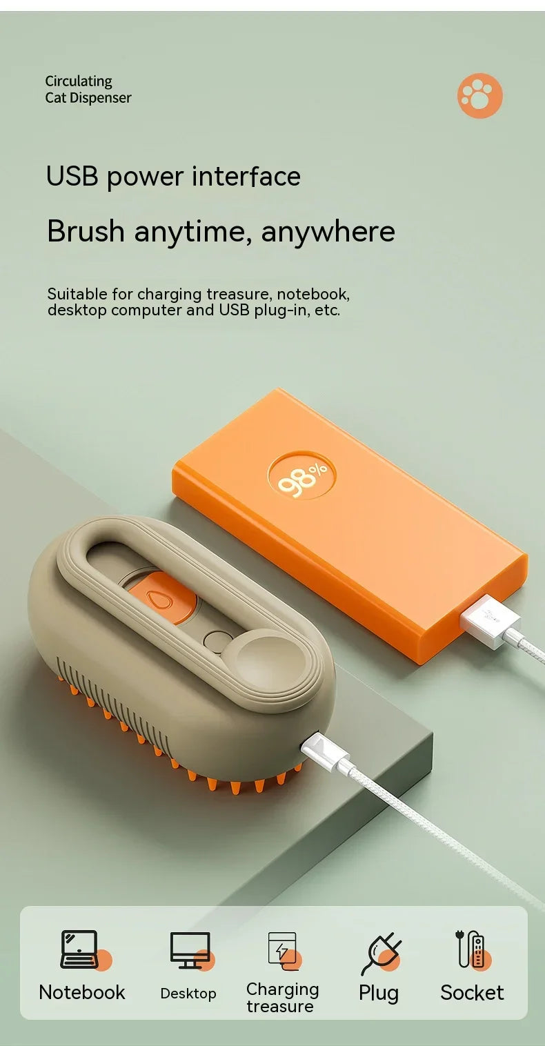 Dampf-Fellbürste – Sanfte Pflege für alle Felle - sunny.side-Productions