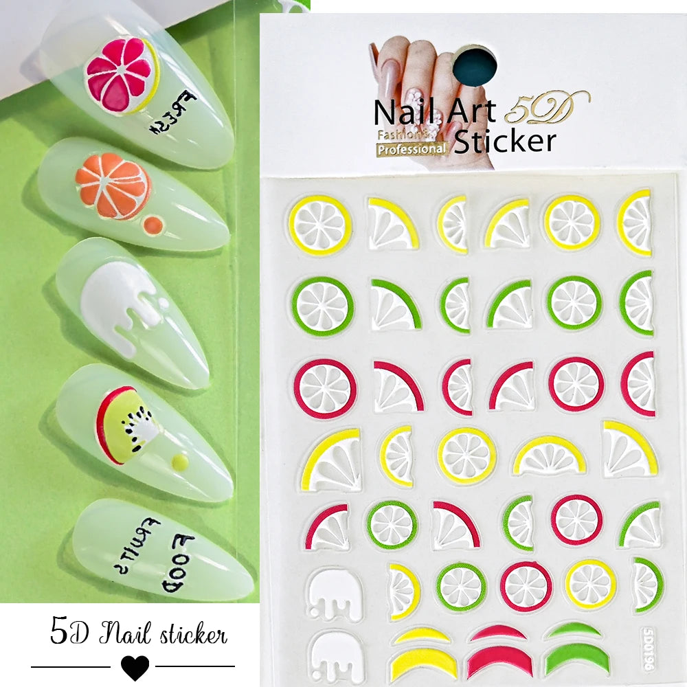 Nailsticker – Florale Reliefkunst