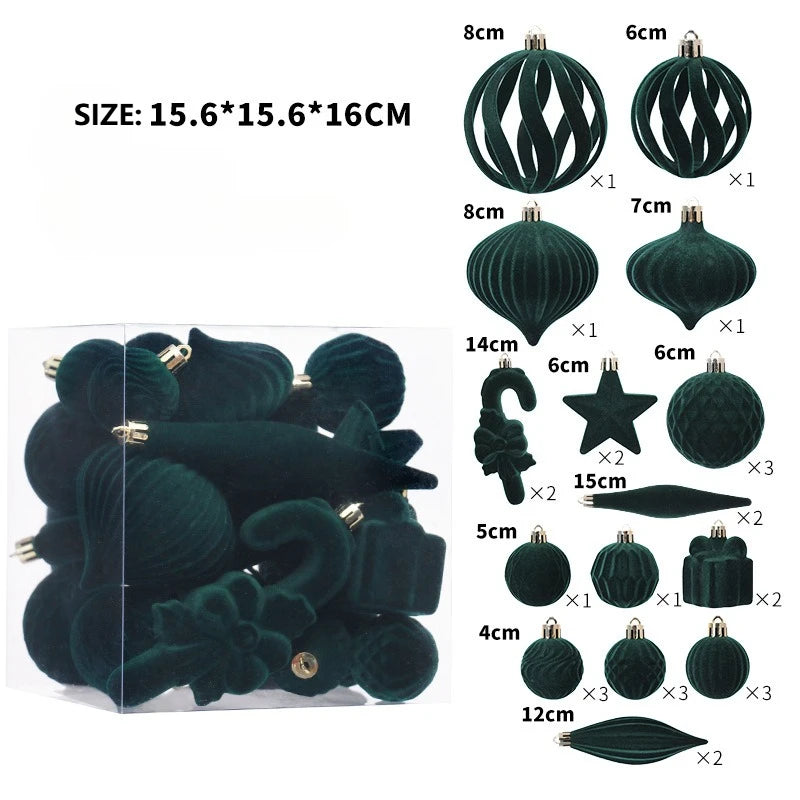 Weihnachtskugeln Samt-Edition – Luxuriöser Glanz