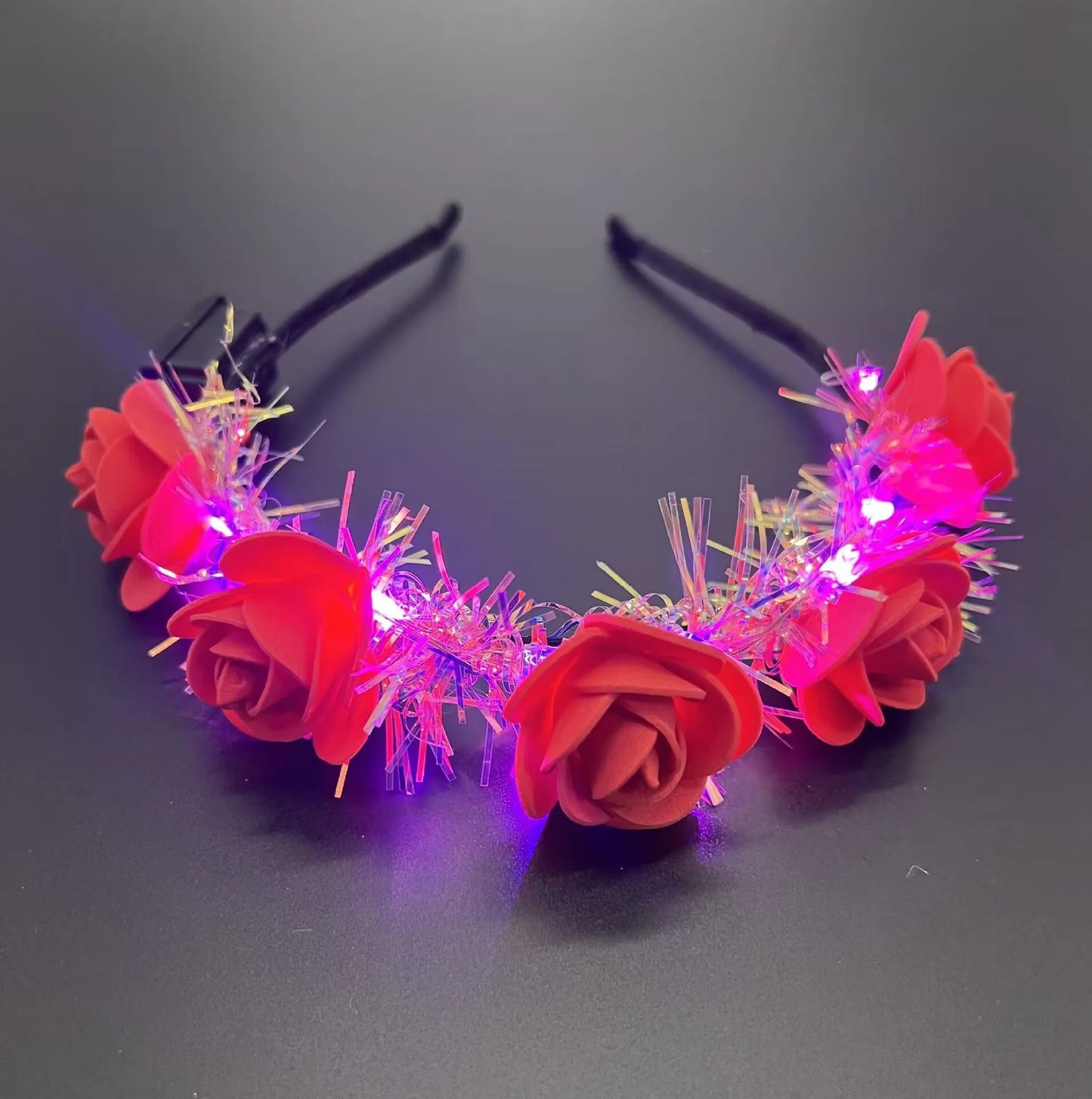 LED-Blumenkranz – Festivalaccessoires