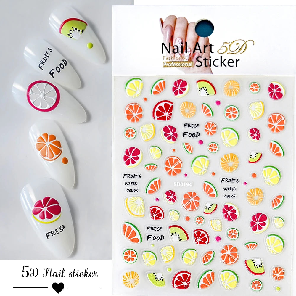 Nailsticker – Florale Reliefkunst