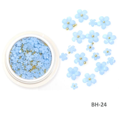 Acryl-Blumen Nail Art