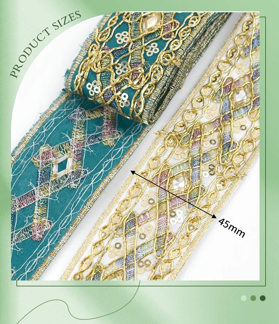 Brokat-Stickband – edles Highlight