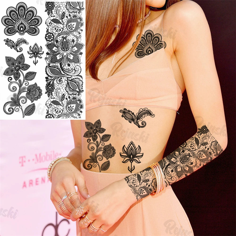 Festival-Tattoo Mandala – Temporärer Körperschmuck