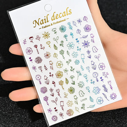 3D Nail Sticker – Sonne, Mond & Sterne