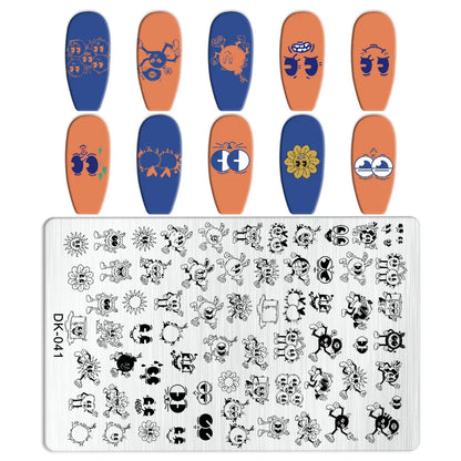 Nailart-Stempelplatte –  grenzenlose Designs - sunny.side-Productions