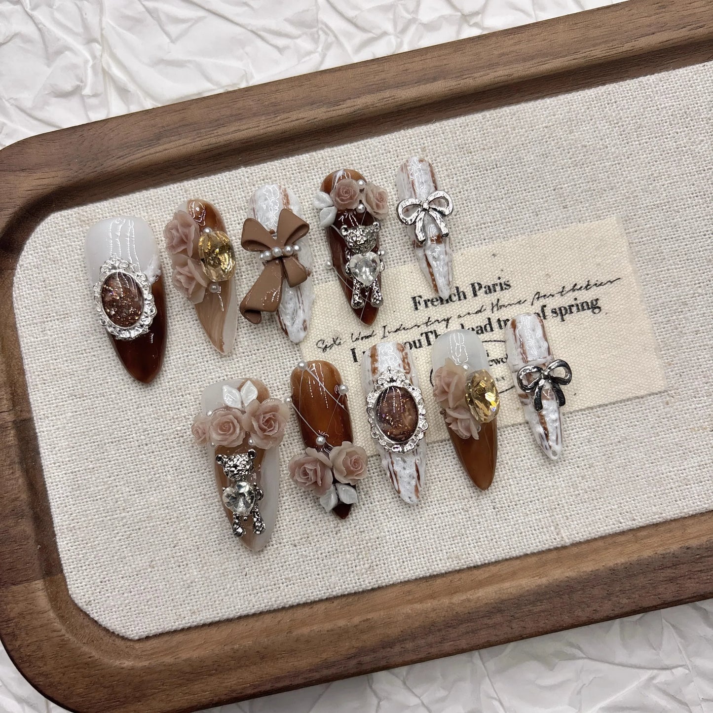 Statement Nails Deluxe- Press- On Set - sunny.side-Productions