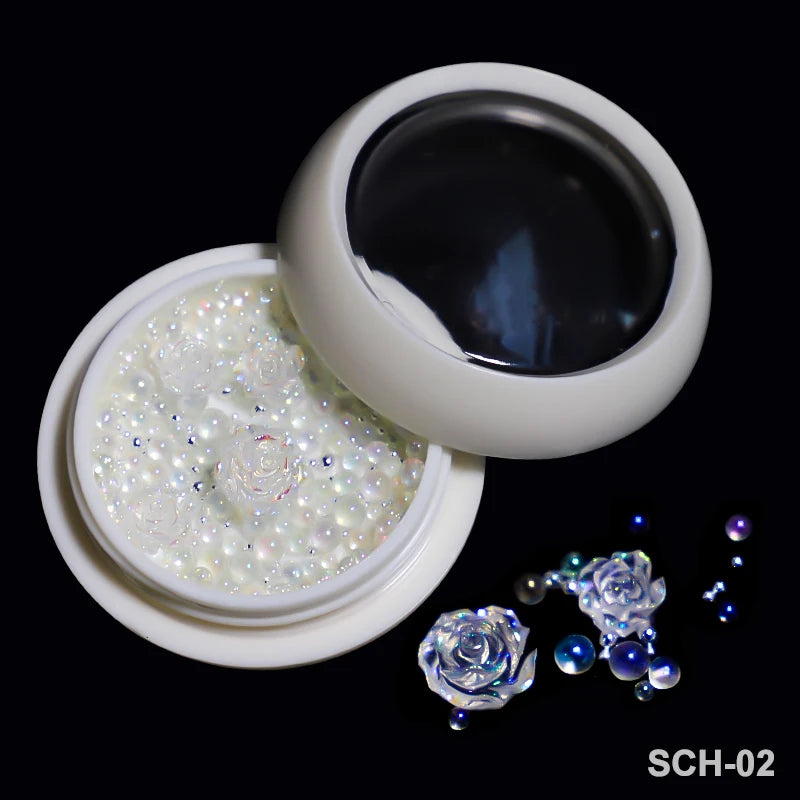 Acryl-Blumen Nail Art