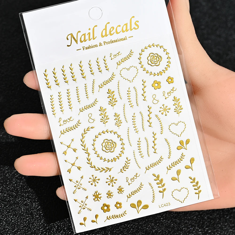 3D Nail Sticker – Sonne, Mond & Sterne