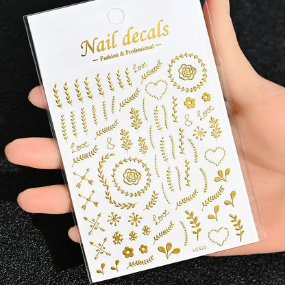 3D Nail Sticker – Sonne, Mond & Sterne