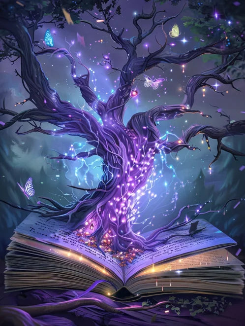 Malen-nach-Zahlen-Set- Bücherfantasie - sunny.side-Productions