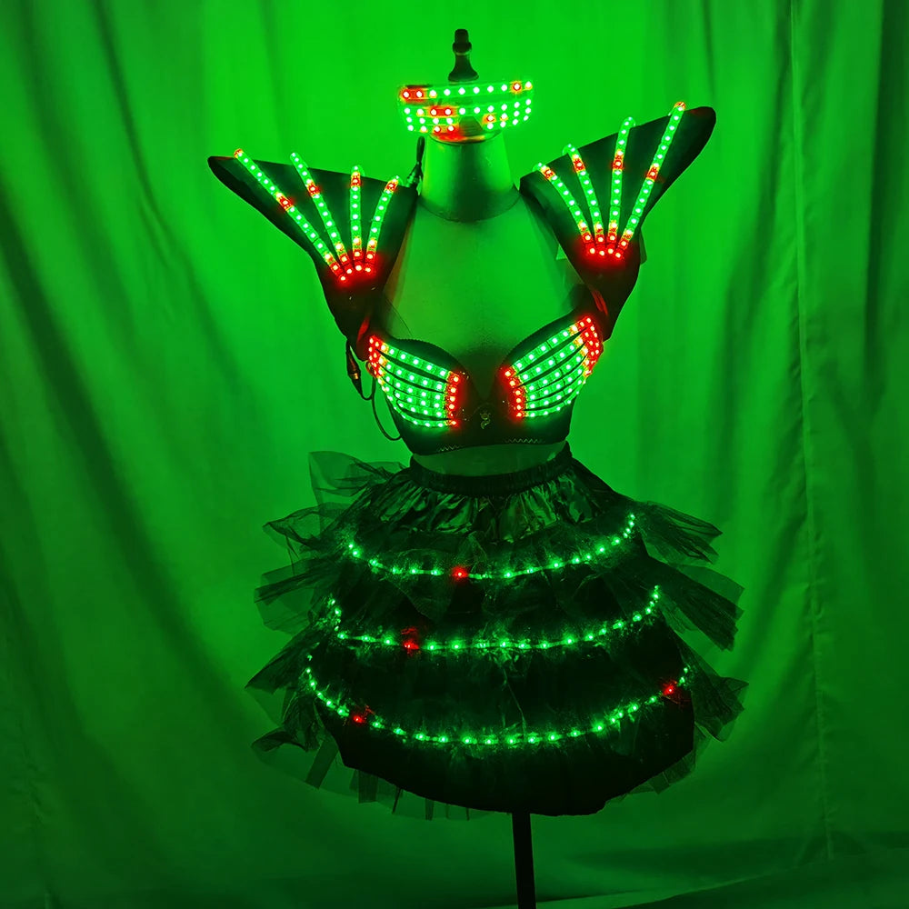 Festivaloutfit - Futuristisches LED Kostüm