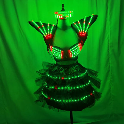 Festivaloutfit - Futuristisches LED Kostüm
