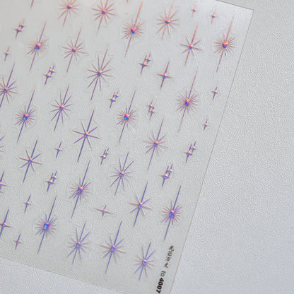 Glitzer Stern Nail Sticker
