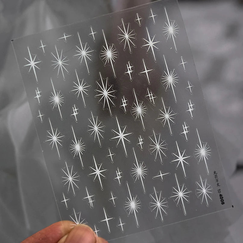 Glitzer Stern Nail Sticker