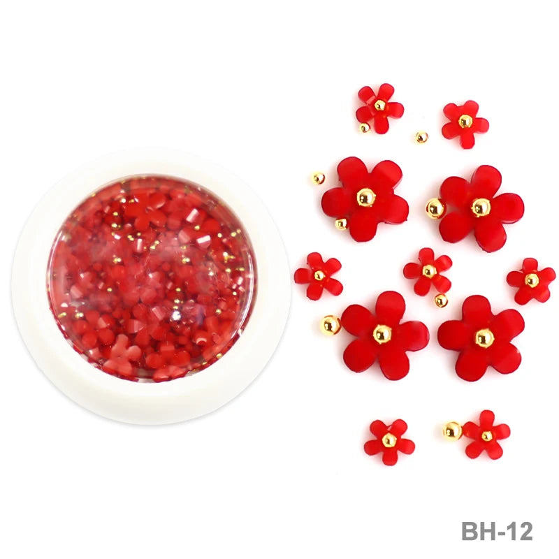 Acryl-Blumen Nail Art