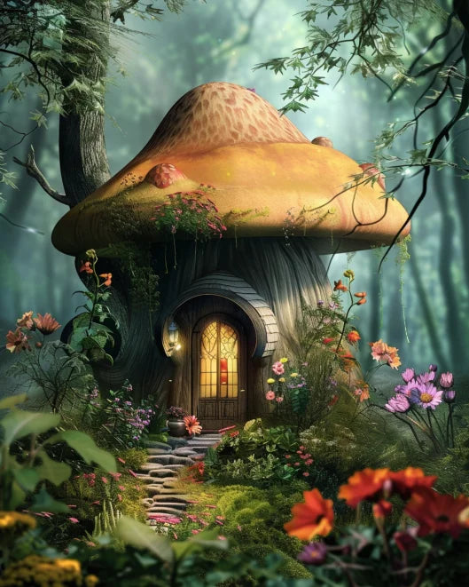 Malen nach Zahlen – Waldtraum auf Leinwand