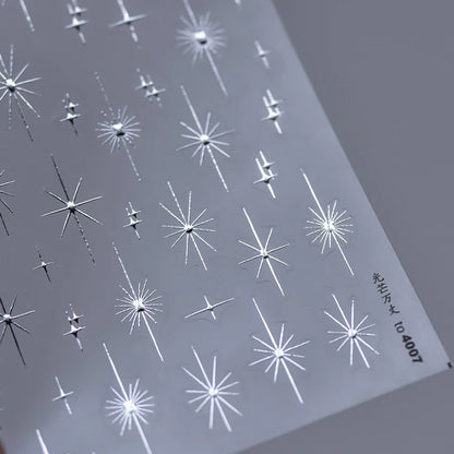 Glitzer Stern Nail Sticker