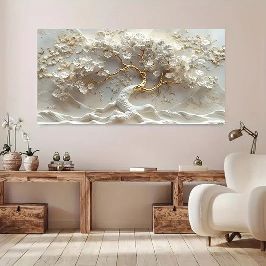 3D-Leinwand – Golden Tree Elegance