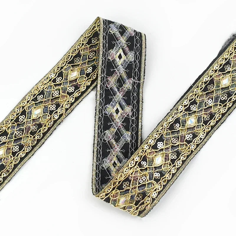 Brokat-Stickband – edles Highlight