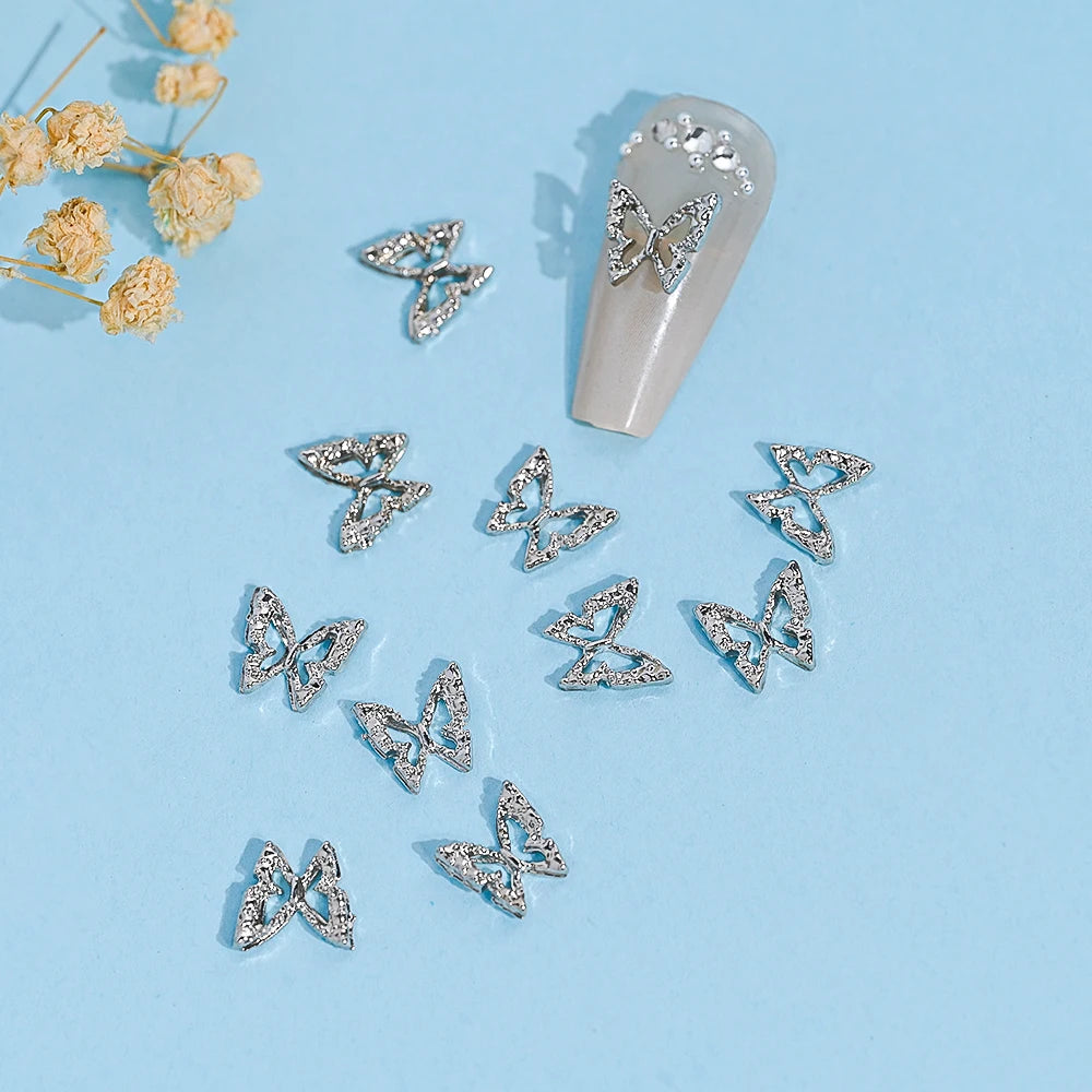 3D Schmetterlings Nail Charms
