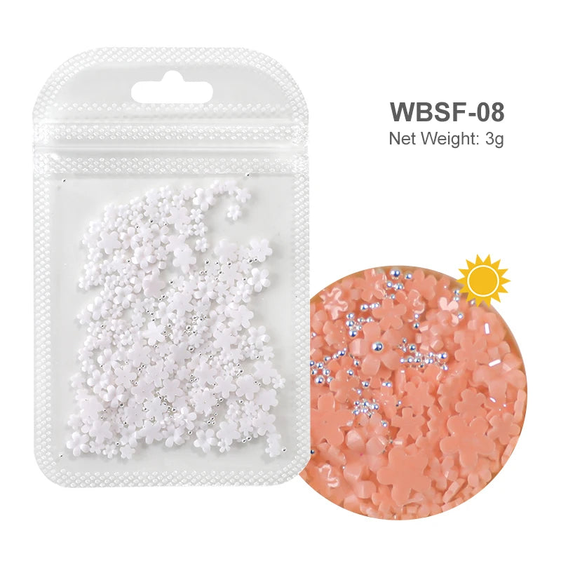 Acryl-Blumen Nail Art